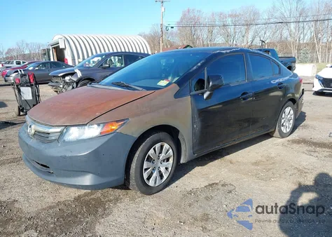 2012 Honda Civic Lx из США, поврежденный, VIN 2HGFB2F56CH603717